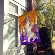 Load image into Gallery viewer, Hallween Brittany Spaniel Flag Canvas House Size CK3198CHF