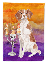 Load image into Gallery viewer, Hallween Brittany Spaniel Flag Canvas House Size CK3198CHF