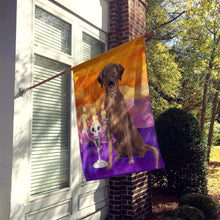 Load image into Gallery viewer, Hallween Chocolate Labrador Retriever Flag Canvas House Size CK3199CHF
