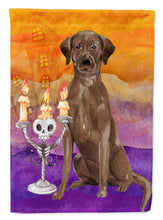 Load image into Gallery viewer, Hallween Chocolate Labrador Retriever Flag Canvas House Size CK3199CHF