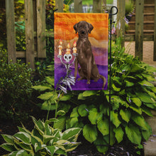 Load image into Gallery viewer, Hallween Chocolate Labrador Retriever Garden Flag - Outdoor Decorative Yard Flag CK3199GF