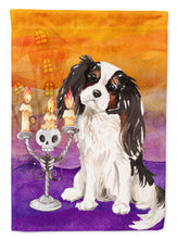 Load image into Gallery viewer, Hallween Tricolor Cavalier Spaniel Flag Canvas House Size CK3201CHF