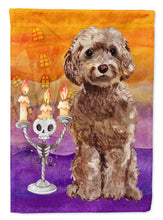 Load image into Gallery viewer, Hallween Brown Cockapoo Flag Canvas House Size CK3208CHF