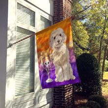 Load image into Gallery viewer, Hallween Champagne Cockapoo Flag Canvas House Size CK3209CHF