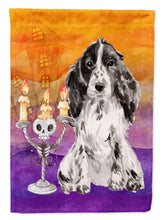 Load image into Gallery viewer, Hallween Black Parti Cocker Spaniel Garden Flag - Outdoor Decorative Yard Flag CK3212GF