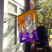 Load image into Gallery viewer, Hallween Silver Poodle Flag Canvas House Size CK3219CHF