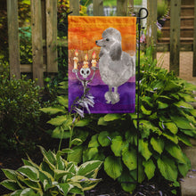 Load image into Gallery viewer, Hallween Silver Poodle Garden Flag - Outdoor Decorative Yard Flag CK3219GF