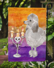 Load image into Gallery viewer, Hallween Silver Poodle Garden Flag - Outdoor Decorative Yard Flag CK3219GF
