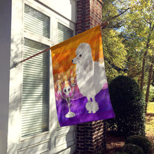 Load image into Gallery viewer, Hallween Silver Poodle Flag Canvas House Size CK3220CHF