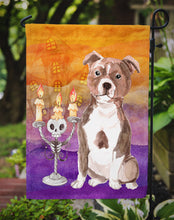 Load image into Gallery viewer, Hallween Red Staffie Bull Garden Flag - Outdoor Decorative Yard Flag CK3226GF