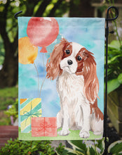 Load image into Gallery viewer, Happy Birthday Blenheim Cavalier Spaniel Garden Flag - Outdoor Decorative Yard Flag CK3227GF