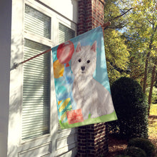 Load image into Gallery viewer, Happy Birthday Westie Flag Canvas House Size CK3228CHF