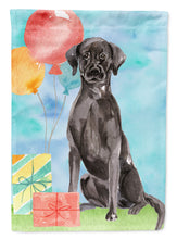 Load image into Gallery viewer, Happy Birthday Black Labrador Retriever Flag Canvas House Size CK3232CHF