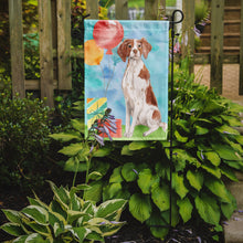 Load image into Gallery viewer, Happy Birthday Brittany Spaniel Garden Flag - Outdoor Decorative Yard Flag CK3233GF