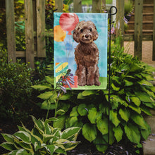 Load image into Gallery viewer, Happy Birthday Brown Cockapoo Garden Flag - Outdoor Decorative Yard Flag CK3243GF