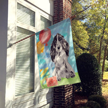 Load image into Gallery viewer, Happy Birthday Black Parti Cocker Spaniel Flag Canvas House Size CK3247CHF