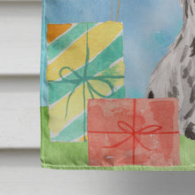 Load image into Gallery viewer, Happy Birthday Black Parti Cocker Spaniel Flag Canvas House Size CK3247CHF