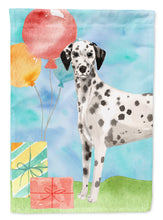 Load image into Gallery viewer, Happy Birthday Dalmatian Flag Canvas House Size CK3249CHF