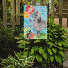 Load image into Gallery viewer, Happy Birthday Silver Poodle Garden Flag - Outdoor Decorative Yard Flag CK3254GF