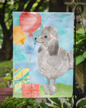 Load image into Gallery viewer, Happy Birthday Silver Poodle Garden Flag - Outdoor Decorative Yard Flag CK3254GF