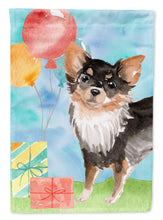 Load image into Gallery viewer, Happy Birthday Long Haired Chihuahua Garden Flag - Outdoor Decorative Yard Flag CK3258GF