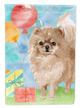 Load image into Gallery viewer, Happy Birthday Pomeranian Flag Canvas House Size CK3259CHF