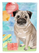 Load image into Gallery viewer, Happy Birthday Pug Garden Flag - Outdoor Decorative Yard Flag CK3260GF