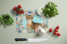 Load image into Gallery viewer, Abyssinian Spring Flowers Glass Cutting Boards – Durable, Decorative Kitchen Art Large CK3386LCB