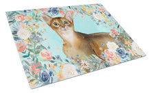 Load image into Gallery viewer, Abyssinian Spring Flowers Glass Cutting Boards – Durable, Decorative Kitchen Art Large CK3386LCB