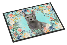 Load image into Gallery viewer, Blue Russian Spring Flowers Doormat - 24x36 Decorative Floor Mat – Indoor/Outdoor Rug with Artistic Flair CK3390JMAT