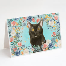 Load image into Gallery viewer, Bombay Spring Flowers Greeting Cards -  Blank Note Cards – 8-Pack of Artist-Designed Cards with Envelopes