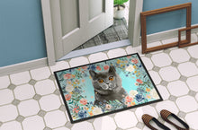 Load image into Gallery viewer, British Shorthair Spring Flowers Doormat - 24x36 Decorative Floor Mat – Indoor/Outdoor Rug with Artistic Flair CK3392JMAT