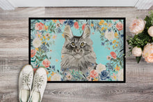Load image into Gallery viewer, Maine Coon Spring Flowers Doormat - 24x36 Decorative Floor Mat – Indoor/Outdoor Rug with Artistic Flair CK3393JMAT
