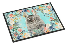 Load image into Gallery viewer, Maine Coon Spring Flowers Doormat - 24x36 Decorative Floor Mat – Indoor/Outdoor Rug with Artistic Flair CK3393JMAT