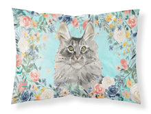 Load image into Gallery viewer, Maine Coon Spring Flowers  Standard Pillowcase – Artistic Decorative Front, White Back CK3393PILLOWCASE
