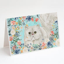 Load image into Gallery viewer, Persian Spring Flowers Greeting Cards -  Blank Note Cards – 8-Pack of Artist-Designed Cards with Envelopes