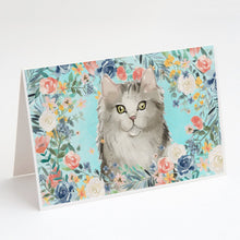 Load image into Gallery viewer, Ragamuffin Spring Flowers Greeting Cards -  Blank Note Cards – 8-Pack of Artist-Designed Cards with Envelopes