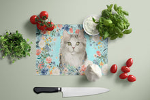 Load image into Gallery viewer, Ragamuffin Spring Flowers Glass Cutting Boards – Durable, Decorative Kitchen Art Large CK3395LCB