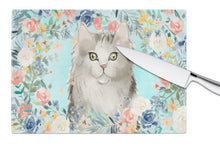 Load image into Gallery viewer, Ragamuffin Spring Flowers Glass Cutting Boards – Durable, Decorative Kitchen Art Large CK3395LCB