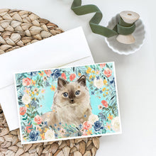 Load image into Gallery viewer, Ragdoll Spring Flowers Greeting Cards -  Blank Note Cards – 8-Pack of Artist-Designed Cards with Envelopes