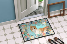 Load image into Gallery viewer, Scottish Fold Spring Flowers Doormat - 18x27 Decorative Floor Mat – Indoor/Outdoor Rug with Artistic Flair CK3397MAT