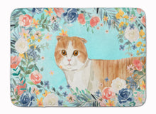 Load image into Gallery viewer, Scottish Fold Spring Flowers Machine Washable Memory Foam Mat CK3397RUG