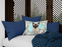 Load image into Gallery viewer, Siamese Spring Flowers Canvas Fabric Decorative Pillow CK3398PW1216