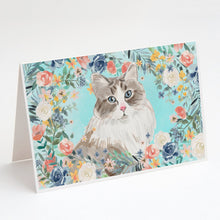 Load image into Gallery viewer, Siberian Spring Flowers Greeting Cards -  Blank Note Cards – 8-Pack of Artist-Designed Cards with Envelopes