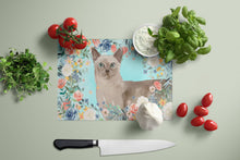 Load image into Gallery viewer, Tonkinese Spring Flowers Glass Cutting Boards – Durable, Decorative Kitchen Art Large CK3400LCB
