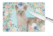 Load image into Gallery viewer, Tonkinese Spring Flowers Glass Cutting Boards – Durable, Decorative Kitchen Art Large CK3400LCB