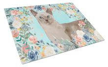 Load image into Gallery viewer, Tonkinese Spring Flowers Glass Cutting Boards – Durable, Decorative Kitchen Art Large CK3400LCB