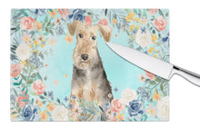 Load image into Gallery viewer, Airedale Terrier Glass Cutting Boards – Durable, Decorative Kitchen Art Large CK3405LCB