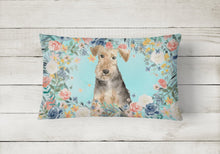 Load image into Gallery viewer, Airedale Terrier Canvas Fabric Decorative Pillow CK3405PW1216
