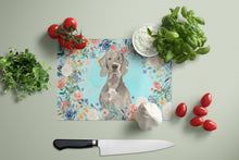 Load image into Gallery viewer, Weimaraner Glass Cutting Boards – Durable, Decorative Kitchen Art Large CK3406LCB
